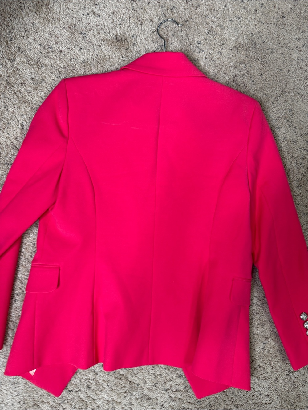 White House Black Market Hot Pink Double-Breasted Blazer & Pants Suit 4 - Picture 6 of 9